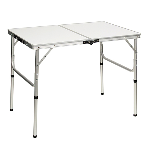折りたたみ テーブル 90×60cm アウトドア イベント用  ホワイト AL2FT-90 