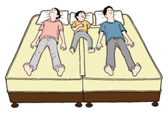 マットレスをジョイント・連結してキングサイズやクイーンサイズより大きいベッドにする方法