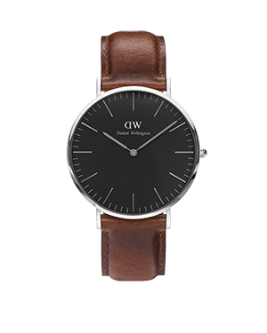 CLASSIC BLACK SILVER 40mm St.Mawes