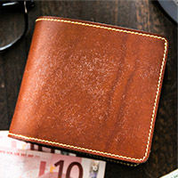 CORBO.（コルボ） -full grain Bridle Leather- フルグレイン ブライドルレザー 小銭入れ付き 二つ折り財布　1LK-1401