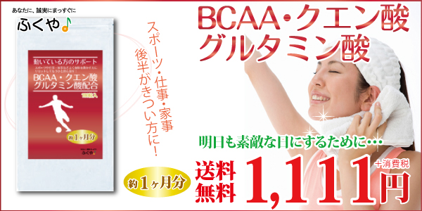 bcaa クエン酸 グルタミン酸 サプリメント