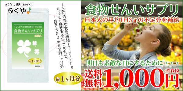 食物繊維 サプリメント 1000円