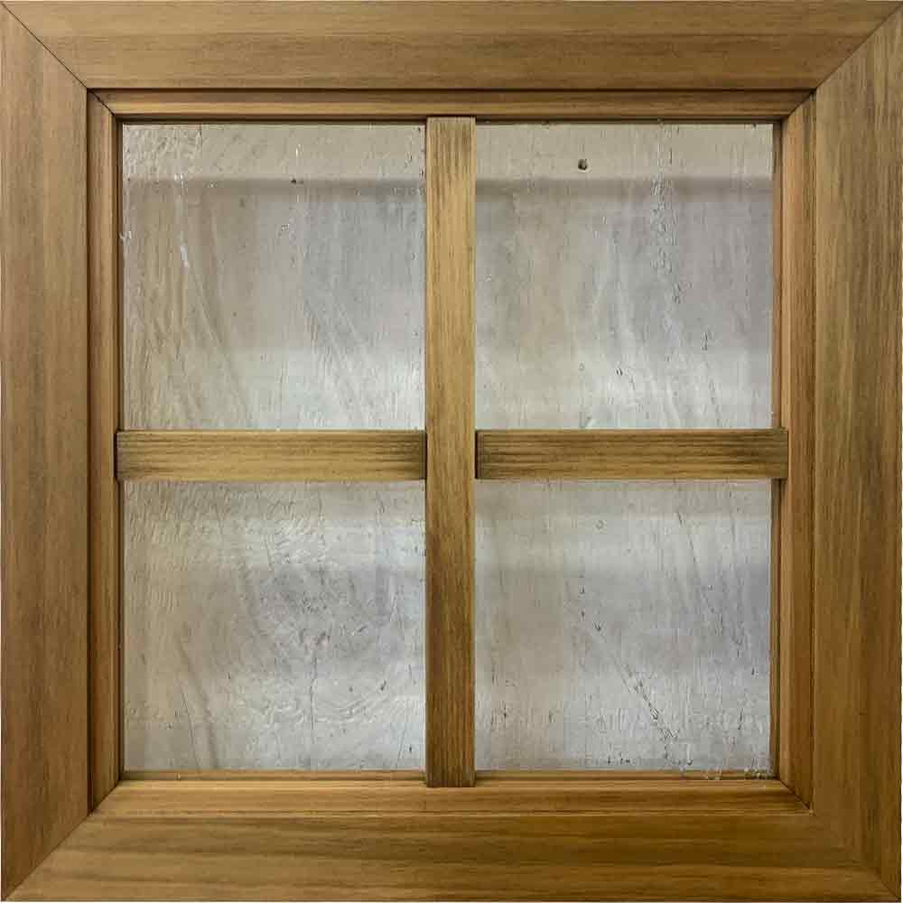 室内窓 アルトドイッチェガラス FIX窓 アンティークブラウン 35×2.5 