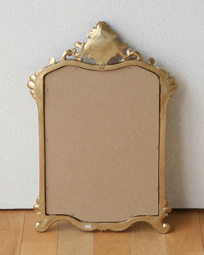 イタリア製 壁掛けミラー ゴールド 鏡 ウォールミラー ロココスタイル 