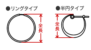 リングタイプ／半円タイプ