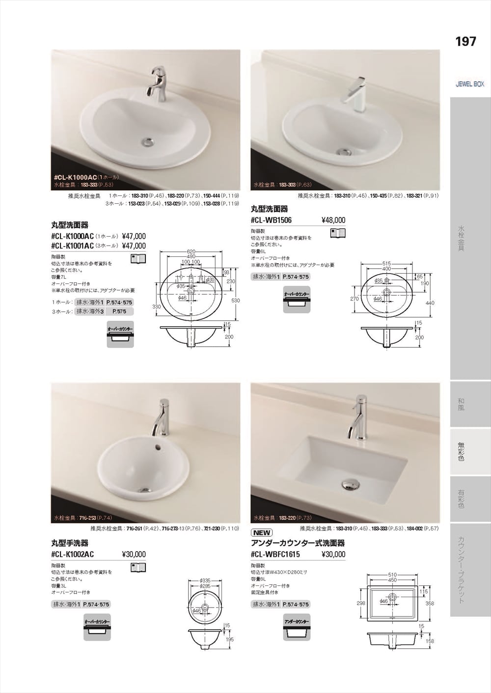CL-K1000AC】 カクダイ 丸型洗面器 яь∀ 4972353089987 アールホームマート !店 通販  