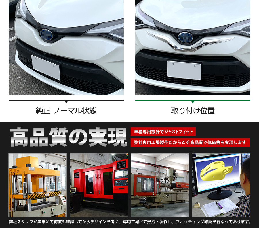 大放出セール トヨタ C-HR ZYX10/NGX50 2019年10月〜 フロント