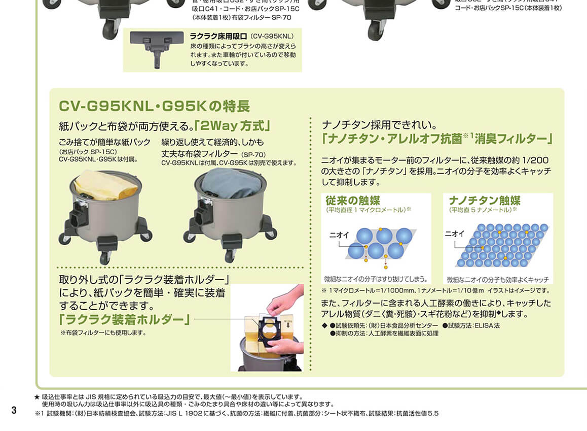 直営ストア 日立 HITACHI CV-G95K 業務用掃除機 CVG95K