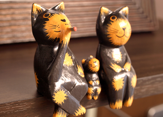 バリ雑貨ココバリ(アジアン雑貨・インテリア) - 木彫り動物のオブジェ