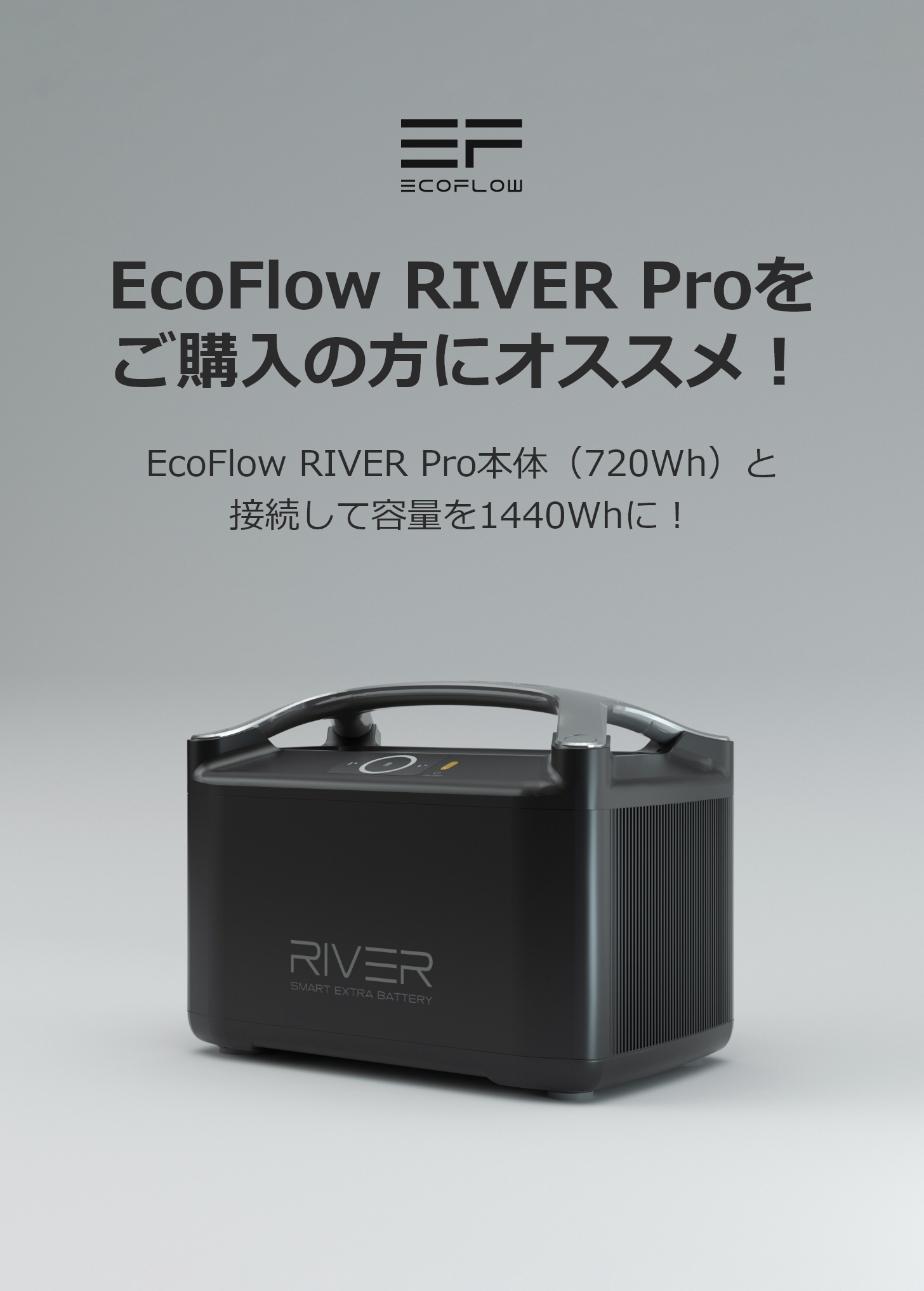 EcoFlow RIVER Pro 専用 エクストラバッテリー | エコフロー リバー 
