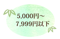 土用の丑の日 5,000円～7,999円