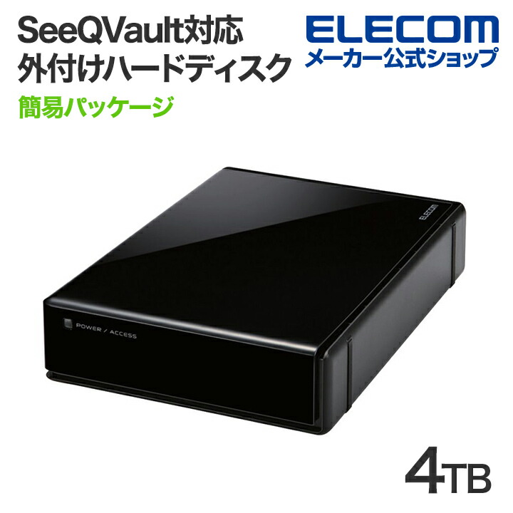 PC周辺機器ELECOM 外付けHDD 4TB