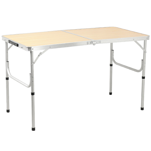 折りたたみ テーブル 120×60cm アウトドア イベント用 ナチュラル AL2FT-120 
