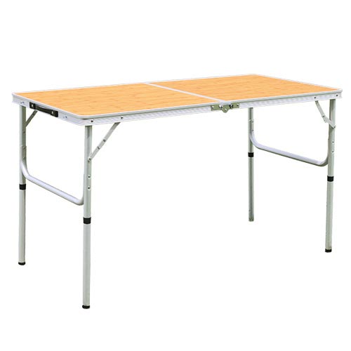 折りたたみ テーブル 120×60cm アウトドア イベント用 バンブー AL2FT-120 