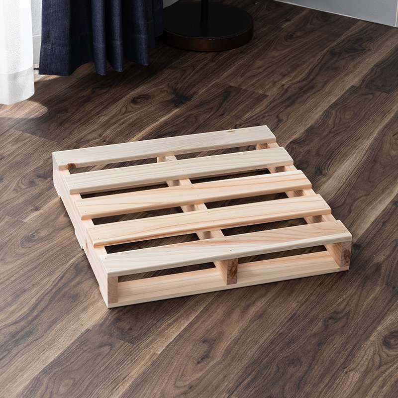 おトク パレットベッド ベッド 4枚セットベッドフレーム ローベッド ベット 木製パレット DIY 正方形 テーブル ソファ ベンチ 壁面 湿気対策  湿気 押し入れ(B) ◇在庫限り◇