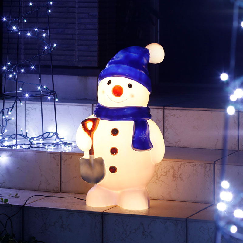 イルミネーション 屋外 雪だるま LED ライト クリスマス かわいい デコレーション タカショー / ブローライト スノーマン /小型