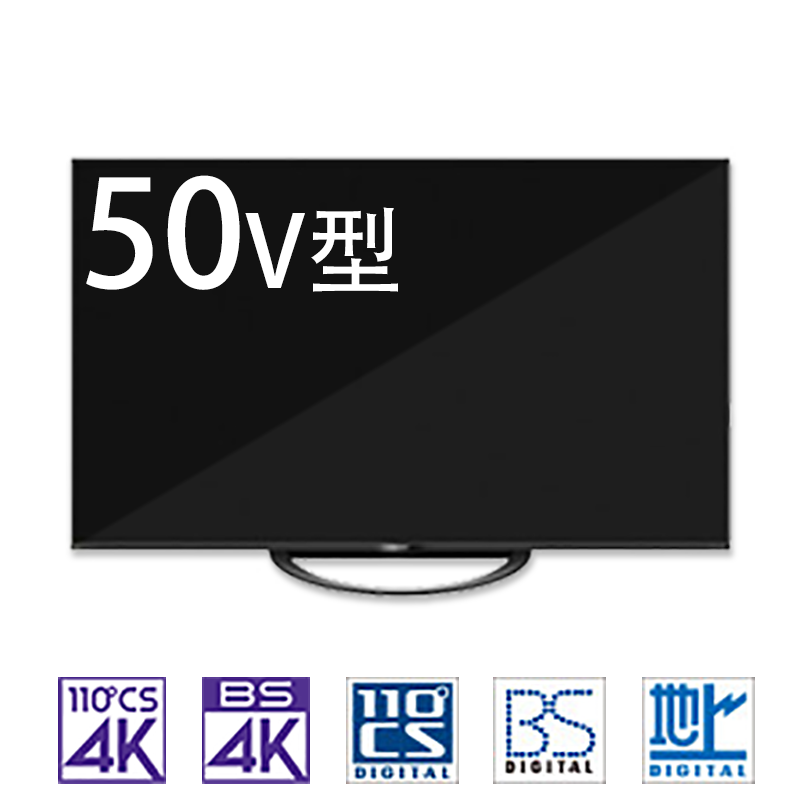 テレビ50V型