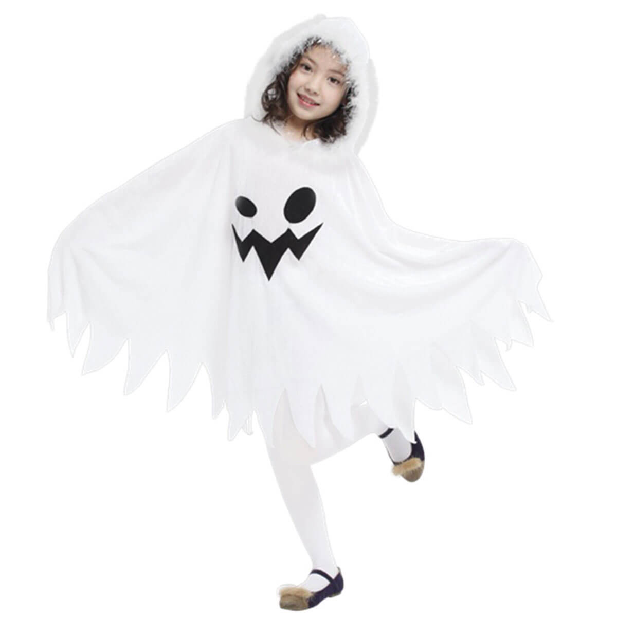 ハロウィン 仮装 女の子 おばけ ポンチョ かわいい 子供 ゴースト コスプレ 幽霊 衣装 ワンピース :e0046:いいひ  Yahoo!ショッピング店 - 通販 - Yahoo!ショッピング