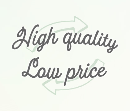 高品質でお求めやすい価格を実現