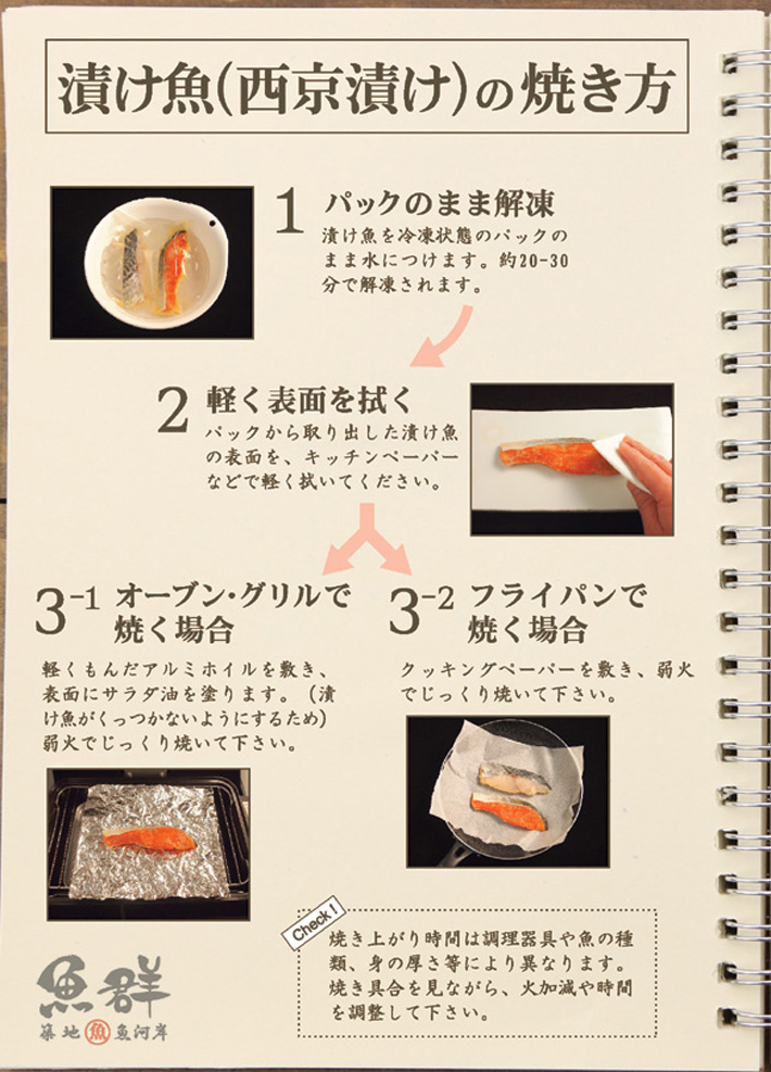 漬け魚(西京漬け)の簡単な焼き方