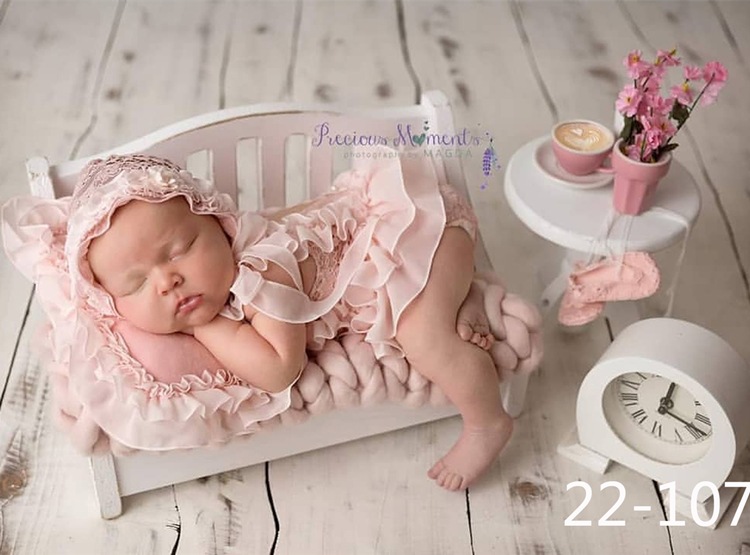 新生児写真 ニューボーンフォト パステルレインボー ドレス シフォン 記念写真 撮影小道具 スタジオ 衣装 ベビー 赤ちゃん 11165-1 