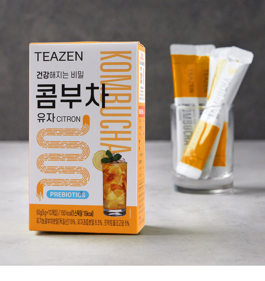 TEAZEN] ティーゼン コンブチャ KOMBUCHA 柚子味 / 5g×10包 健康茶 : et016 : いいとこショップ - 通販 -  Yahoo!ショッピング