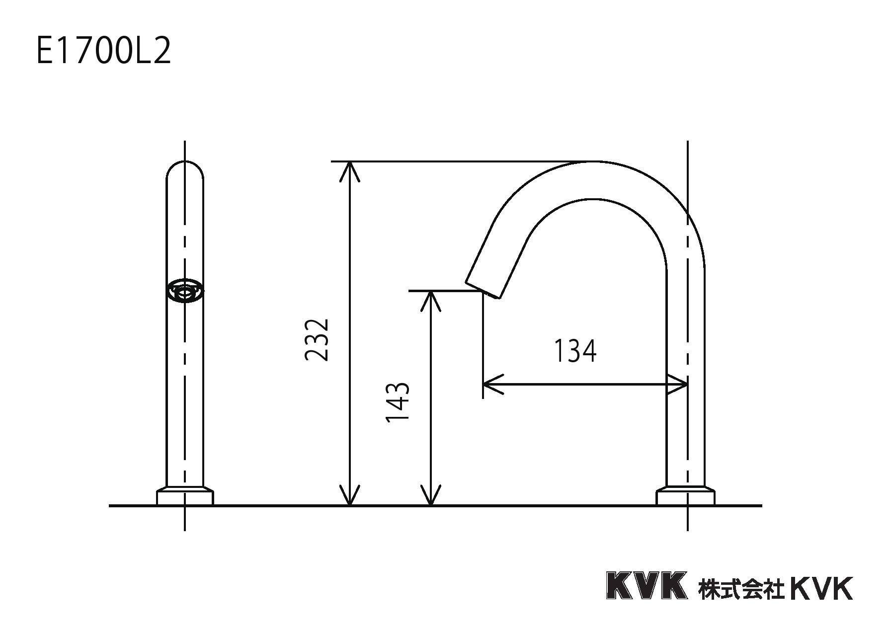 KVK KVK E1700DL2M4 センサー水栓 電池式 ホワイト