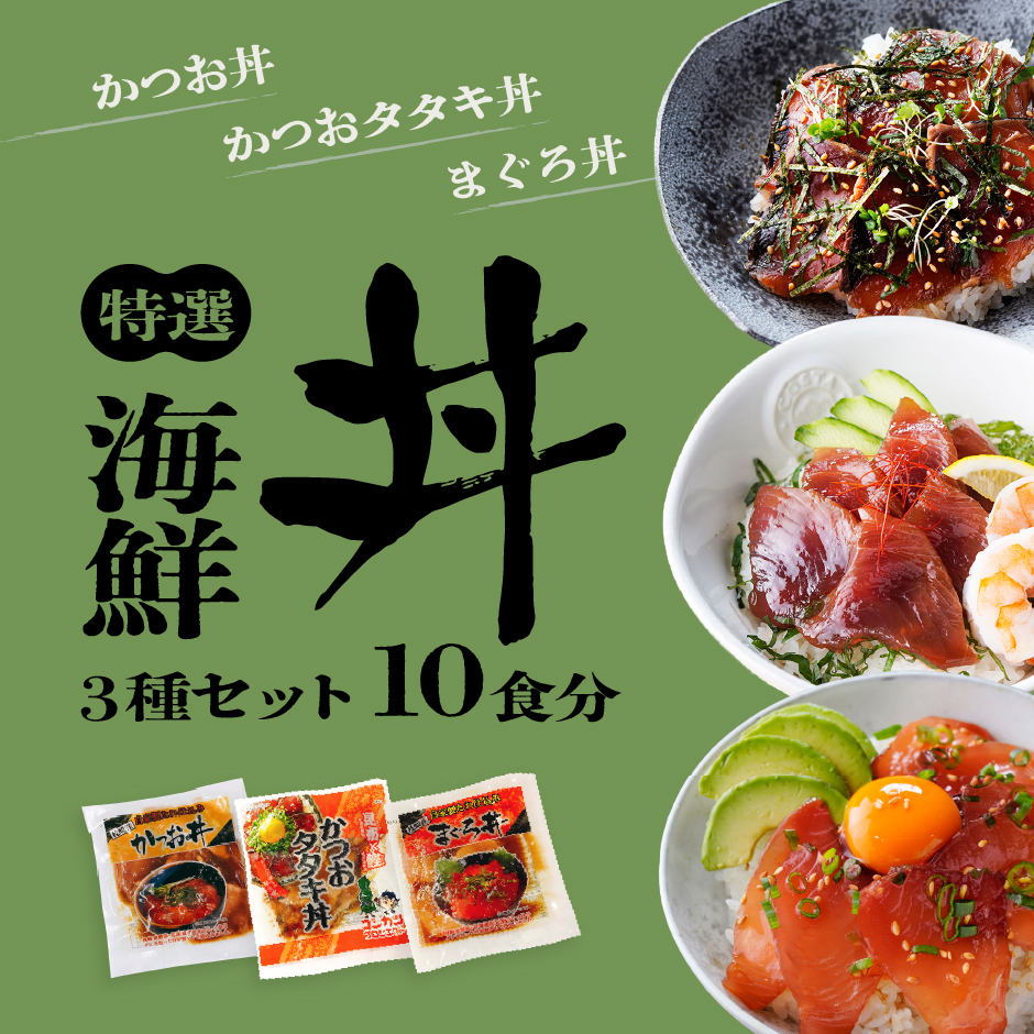 特選海鮮丼3種セット10食分