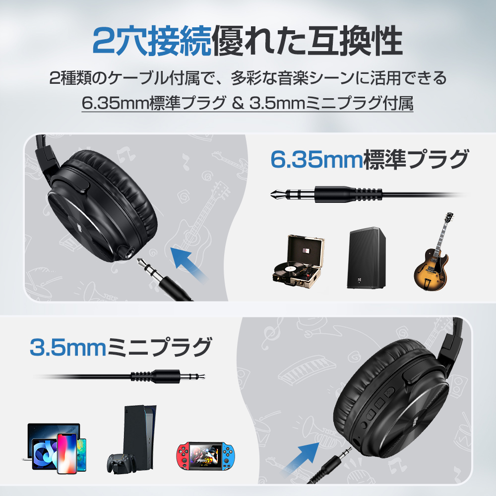 ワイヤレスヘッドホン Bluetooth ヘッドセット 