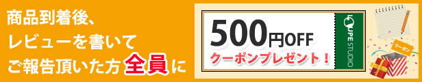 レビュー500円クーポンプレゼント