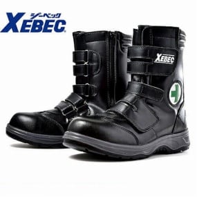 安全靴 ジーベック XEBEC 85105 セフティシューズ 先芯あり メンズ 男性用 作業靴 ロングブーツ ハイカット マジックテープ