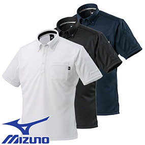 作業服 ポロシャツ 半袖 ミズノ MIZUNO 制電ワークポロシャツ(半袖) F2JA118001、F2JA118009、F2JA118014 作業着