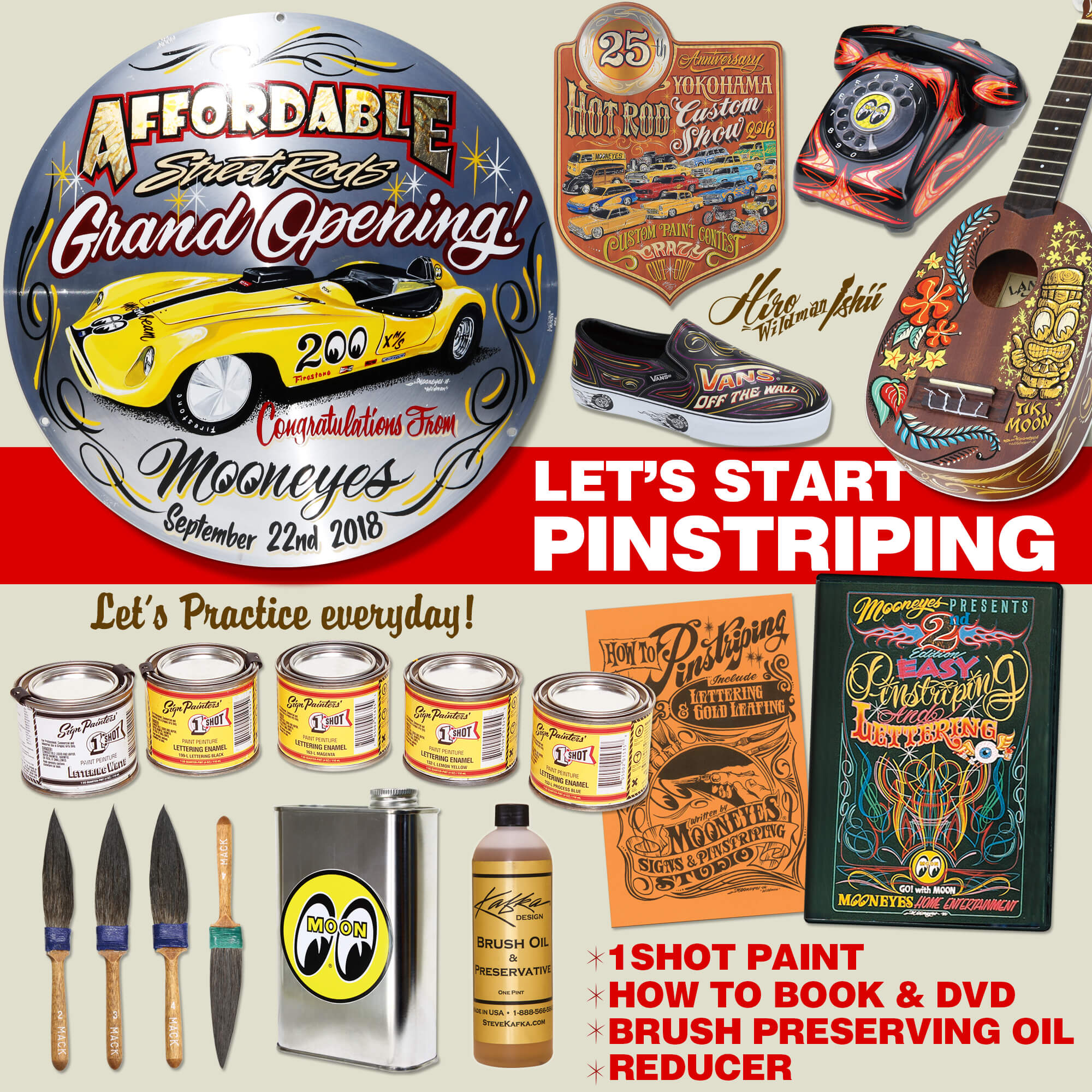 MOONEYES - Let's Start Pinstriping（☆Featured Items!）｜Yahoo 