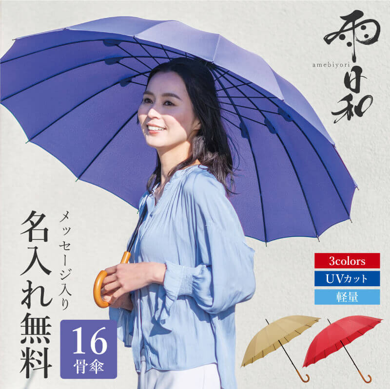 雨日和 - amebiyori - 16本骨傘