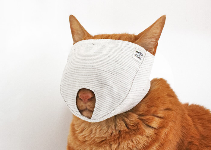 猫の爪切り補助マスク