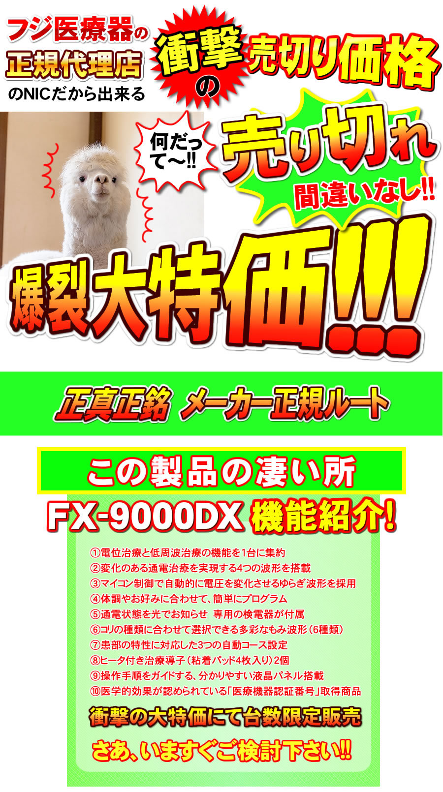 フジ医療器電位治療器FX-9000DX