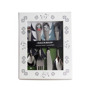 ハックマン (HACKMAN) ムーミン カトラリー チルドレンセット ファミリー 4pcs 
