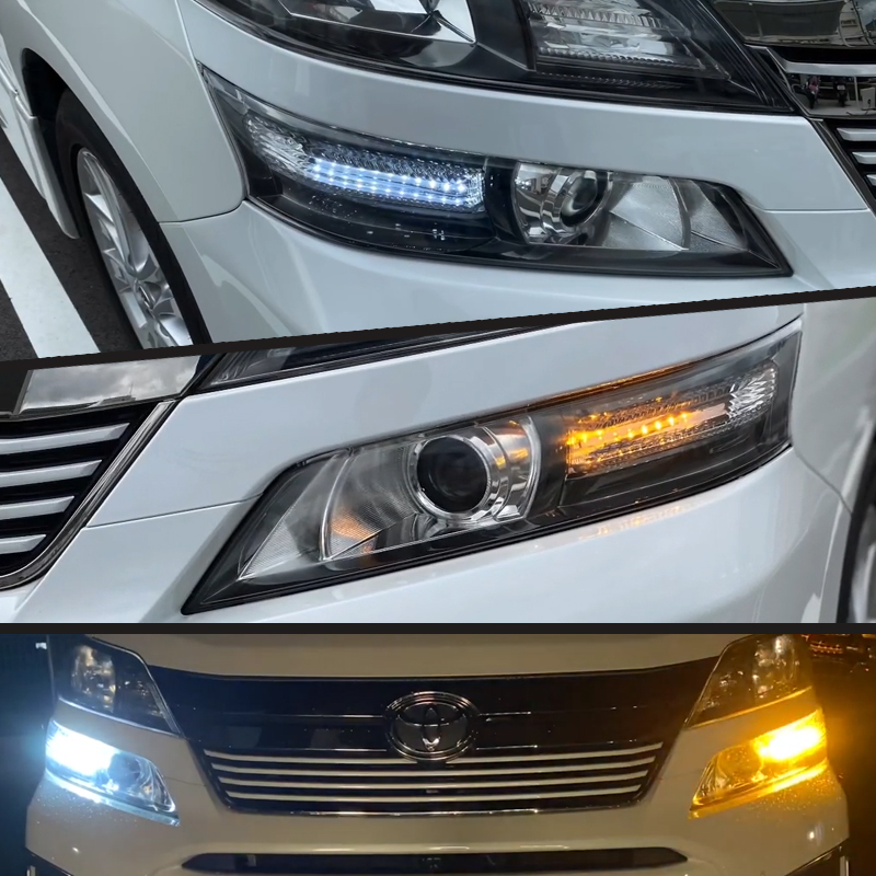 トヨタ ヴェルファイア 20系 専用 LEDポジションランプ＆流れるウインカー シーケンシャルウインカー