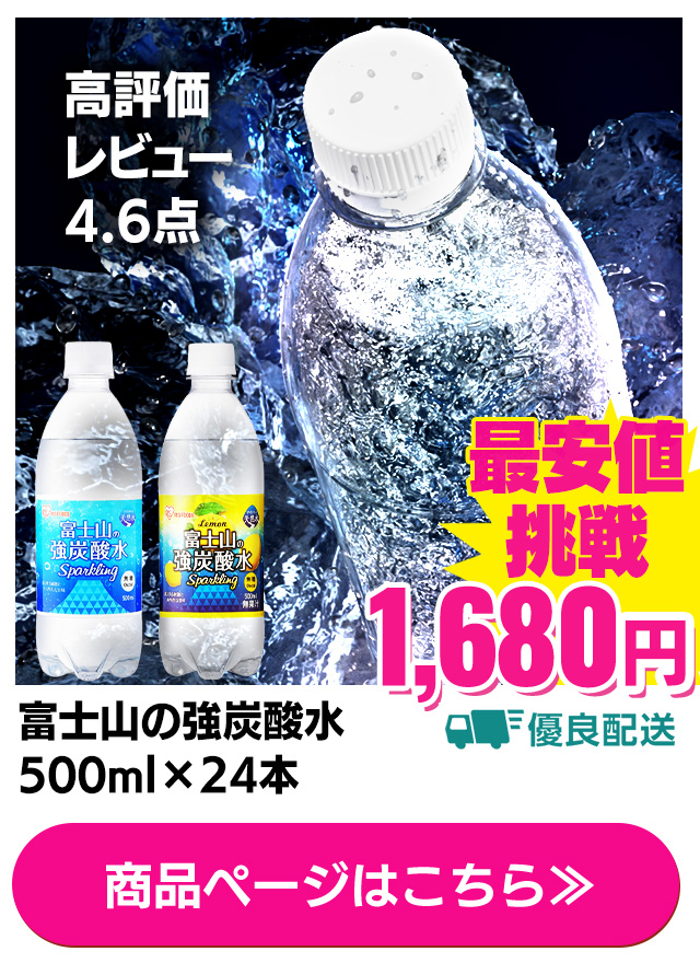 富士山の強炭酸水 500ml×24本