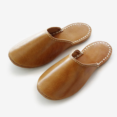 Leather Slippers Wax Linen Stitch