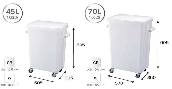 材料保管容器 70L キッチン 保存容器 ストッカー 厨房 業務用 :16060-1:Living雑貨 リスonlineshop - 通販 -  Yahoo!ショッピング