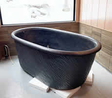 露天風呂　風呂　浴槽　陶器風呂　バスタブ　陶器風呂　壷湯　ツボ湯　信楽焼　しがらき