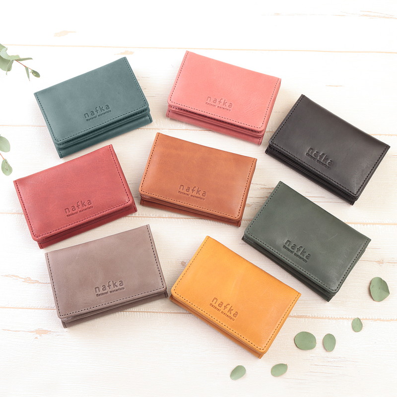 nafka 折り財布のカラーは8色ご用意しています