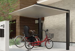 サイクルポート 自転車は、今や生活にはかかせないアイテム。集合住宅、戸建住宅ともに駐輪スペースを確保していつまでも大切にしたいものです。