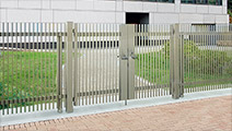 EAM型 スタイルに合わせて選んだフェンスにトータルコーディネート可能な門扉。