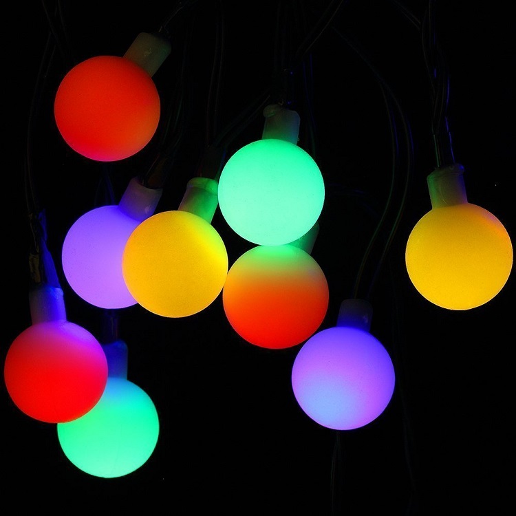 LEDイルミネーションライト ボール型 5m 50球 コントローラー付き 防雨 クリスマス ライト 電飾 飾り SUCCUL  :scl-rod-5md16cr:サクルYahooショッピング店 - 通販 - Yahoo!ショッピング