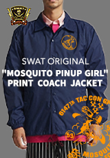 SWAT ORIGINAL（スワットオリジナル） MOSQUITO PINUP GIRL PRINT COACH JACKET モスキート ピンナップガール コーチ ジャケット SW-23