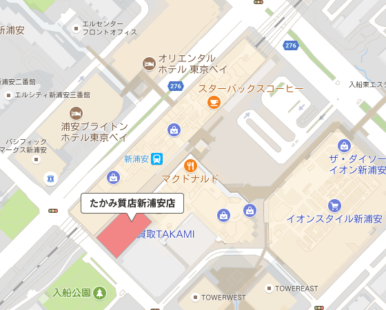 新浦安店地図