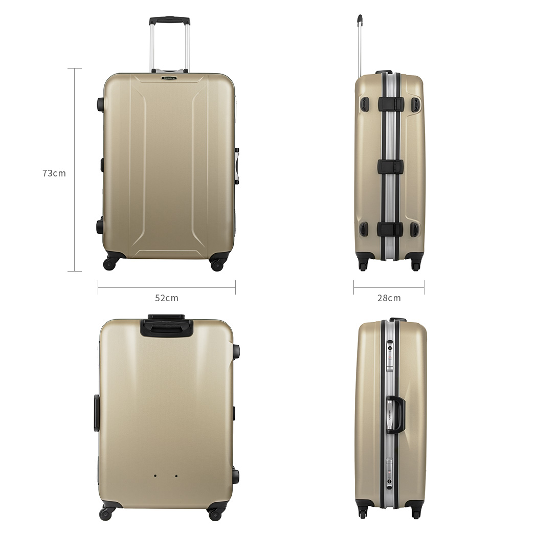 スーツケース キャリー 大型 軽量 キャリ ハード シボ加工 L サイズ 