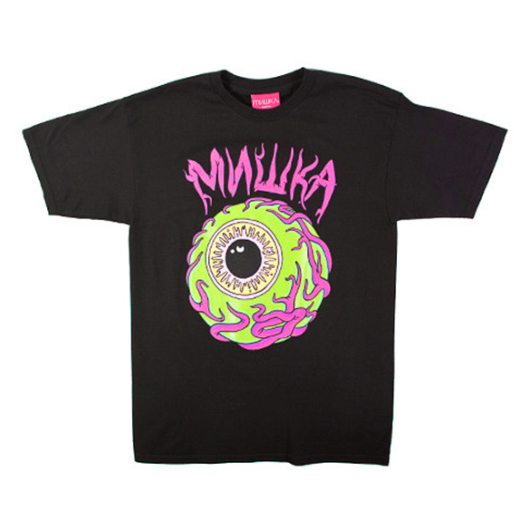 MISHKA(ミシカ）モンスター感抜群の目玉のTシャツ,ストリート 